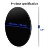 imageArt3d 2Pcs 18 Round Acrylic Sheets in Black 10 Inch Diameter Acrylic Circle Sheets Round Plexiglass Disc Circle PET Panel for DIY Cake Crafts Table TopBlack