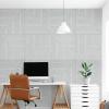imageArt3d 6Pack SelfAdhesive Acoustic Wall Panels for Home Dcor 24 x 24 Inch Soundproofing Panels for Office Studio Bedroom  High Noise Absorption Polyester Fiber DawnGray