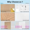 imageArt3d 6Pack SelfAdhesive Acoustic Wall Panels for Home Dcor 24 x 24 Inch Soundproofing Panels for Office Studio Bedroom  High Noise Absorption Polyester Fiber DawnWood Grain Airbrush