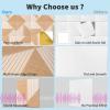 imageArt3d 6Pack SelfAdhesive Acoustic Wall Panels for Home Dcor 24 x 24 Inch Soundproofing Panels for Office Studio Bedroom  High Noise Absorption Polyester Fiber DawnDawn