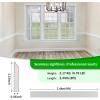 imageArt3d 8 Pack 8 ft Each 64 ft Total MDF Baseboard Wall Molding Trim Skirting Board Panels 323 in High Paintable WarpResistant Easy Installation for Living Room Bedroom and Office White8 Packs  Wide Base