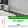 imageArt3d 8 Pack 8 ft Each 64 ft Total MDF Baseboard Wall Molding Trim Skirting Board Panels 417 in High Paintable WarpResistant Easy Installation for Living Room Bedroom and Office White8 Packs  Extra Tall Base