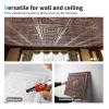 imageArt3d Drop Ceiling Tiles Glue up Ceiling Tiles 2x2 Plastic Sheet in Black 12Pack 48 SqftAntique Copper
