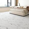 imageArt3d Peel and Stick Floor Tile 10Pack 12 x 12in Covers 10 Sqft Waterproof Vinyl Flooring Tiles Self Adhesive for Kitchen Bathroom amp Bedroom  White Grey Vein MarbleGray Marble