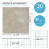 imageArt3d Peel and Stick Floor Tile 10Pack 12 x 12in Covers 10 Sqft Waterproof Vinyl Flooring Tiles Self Adhesive for Kitchen Bathroom amp Bedroom  White Grey Vein MarbleSlate