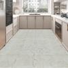 imageArt3d Peel and Stick Floor Tile 10Pack 12 x 12in Covers 10 Sqft Waterproof Vinyl Flooring Tiles Self Adhesive for Kitchen Bathroom amp Bedroom  White Grey Vein MarbleWhite Grey Vein Marble