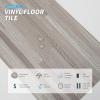 imageArt3d Peel and Stick Floor Tile Vinyl Wood Plank 12Pack 18 SqFt Aged Wood Rigid Surface Hard Core Easy DIY SelfAdhesive FlooringDusty Grey