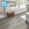 imageArt3d Peel and Stick Floor Tile Vinyl Wood Plank 12Pack 18 SqFt Aged Wood Rigid Surface Hard Core Easy DIY SelfAdhesive FlooringLight Grey