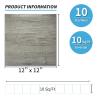 imageArt3d Peel and Stick Vinyl Floor Tiles 30Pack 12 x 12 inch Self Adhesive Waterproof Flooring Wood Planks for Kitchen Dining Room Bedrooms Cover 30 SqFt Grey OakTaupe Ash
