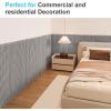 imageArt3d Wainscoting Panels Beaded Polystyrene Wall Board for Interior Wall Dcor 793 Wide X 407 high Covers 2238 sqft TeakGrey Oak