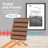 imageArt3d Wood Slat Acoustic Panels Set of 4  3D Fluted SoundAbsorbing Panels for Walls amp Ceilings Cream OakWalnut