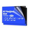 imageArt3d 5Pack of 810 PETPlexiglass Sheets Transparent Clear Flexible Plastic Sheet Panels for Craft Picture Frames Sign Blank DIY Display ProjectBlack