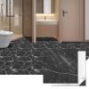 imageArt3d Peel and Stick Floor Tile 10Pack 12 x 12in Covers 10 Sqft Waterproof Vinyl Flooring Tiles Self Adhesive for Kitchen Bathroom amp Bedroom  White Grey Vein MarbleDark Marble