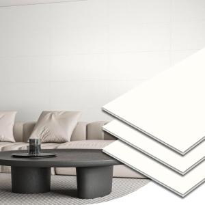 imageArt3d 10Pack 24x12 SPC Wall Panels 20 Sqfeet Waterproof Click Lock Panels for Interior Wall Decor Rigid Core Wall Panel for Bathroom Kitchen Living Room Deep Marble GrayIcy Marble Gray