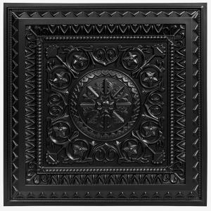 imageArt3d Drop Ceiling Tiles Glue up Ceiling Tiles 2x2 Plastic Sheet in Black 12Pack 48 SqftBlack