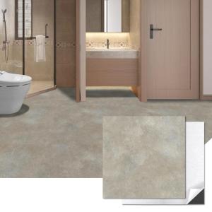 imageArt3d Peel and Stick Floor Tile 10Pack 12 x 12in Covers 10 Sqft Waterproof Vinyl Flooring Tiles Self Adhesive for Kitchen Bathroom amp Bedroom  White Grey Vein MarbleSlate
