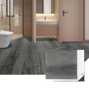 imageArt3d Peel and Stick Vinyl Floor Tiles 30Pack 12 x 12 inch Self Adhesive Waterproof Flooring Wood Planks for Kitchen Dining Room Bedrooms Cover 30 SqFt Grey OakGrey Oak
